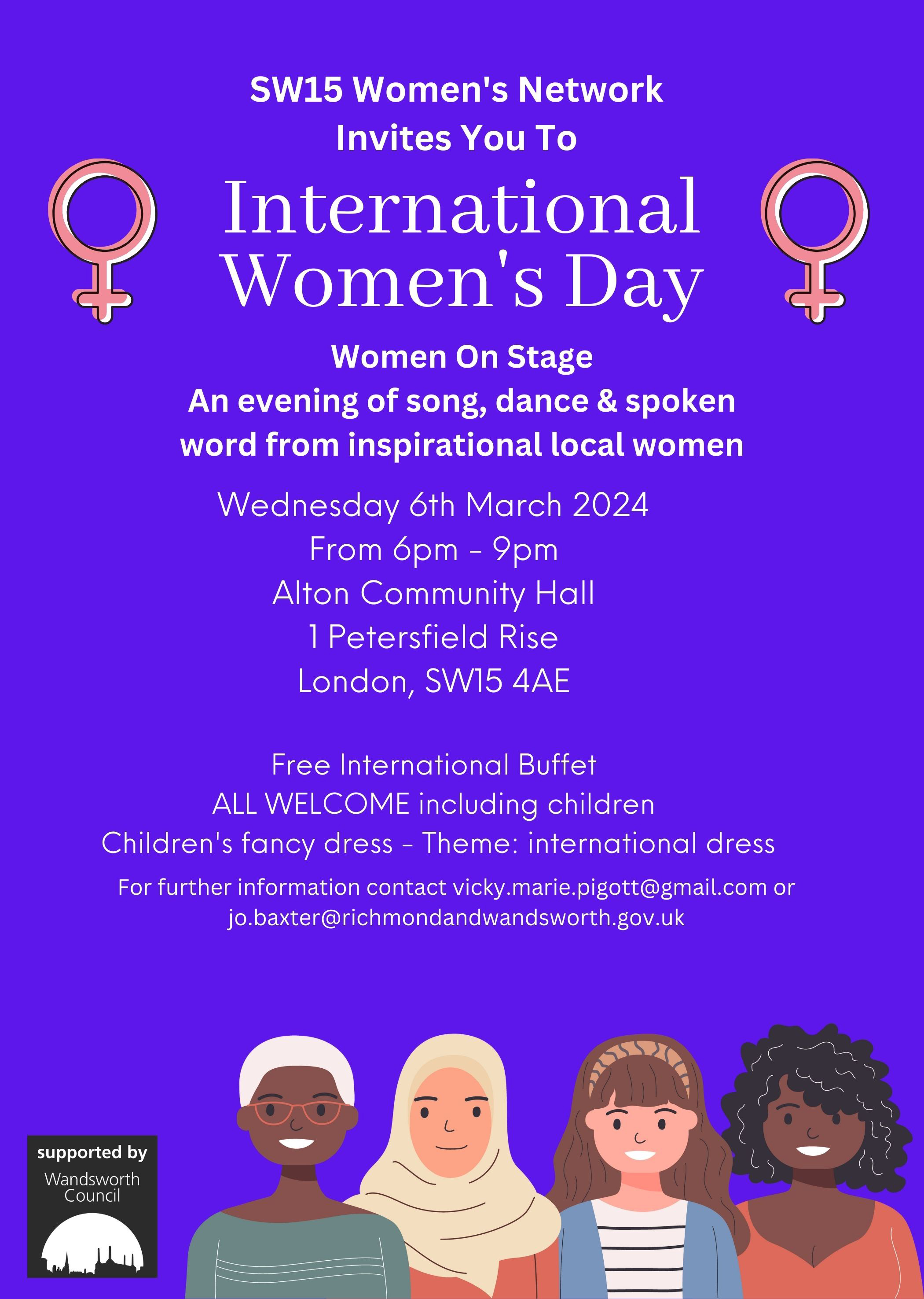 International Women's Day event poster
