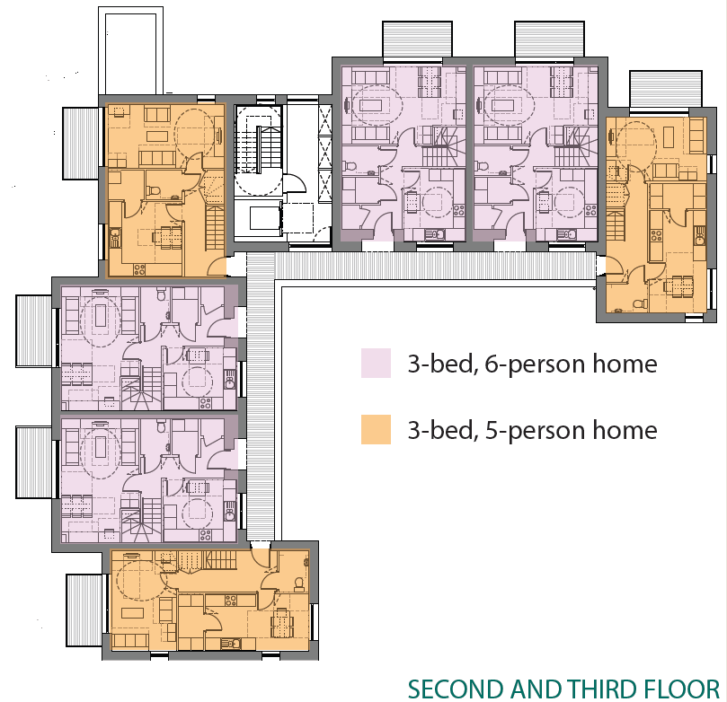fontley way second and third floor layouts