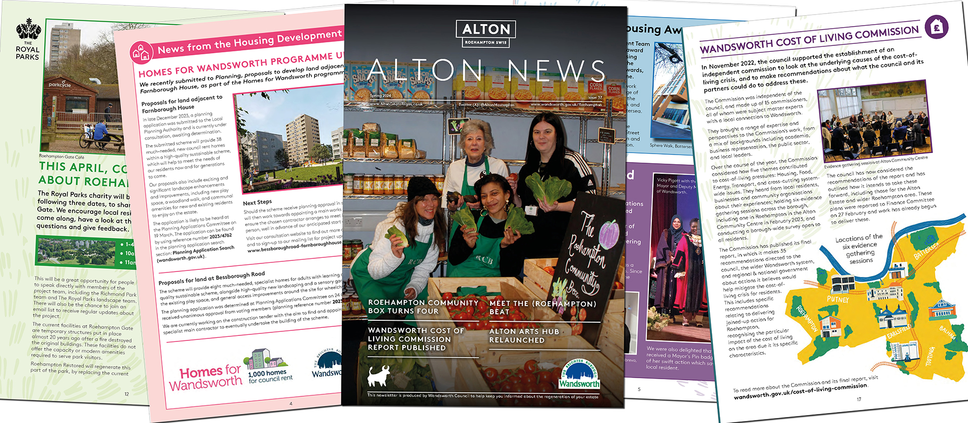Images from pages of Alton News. Issue 37, Spring 2024